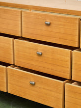 Load image into Gallery viewer, American of Martinsville Light Wood 9 Drawer Dresser
