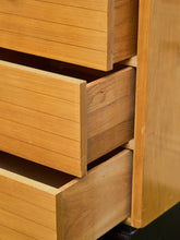 Load image into Gallery viewer, American of Martinsville Light Wood 9 Drawer Dresser
