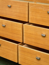 Load image into Gallery viewer, American of Martinsville Light Wood 9 Drawer Dresser
