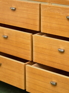 American of Martinsville Light Wood 9 Drawer Dresser