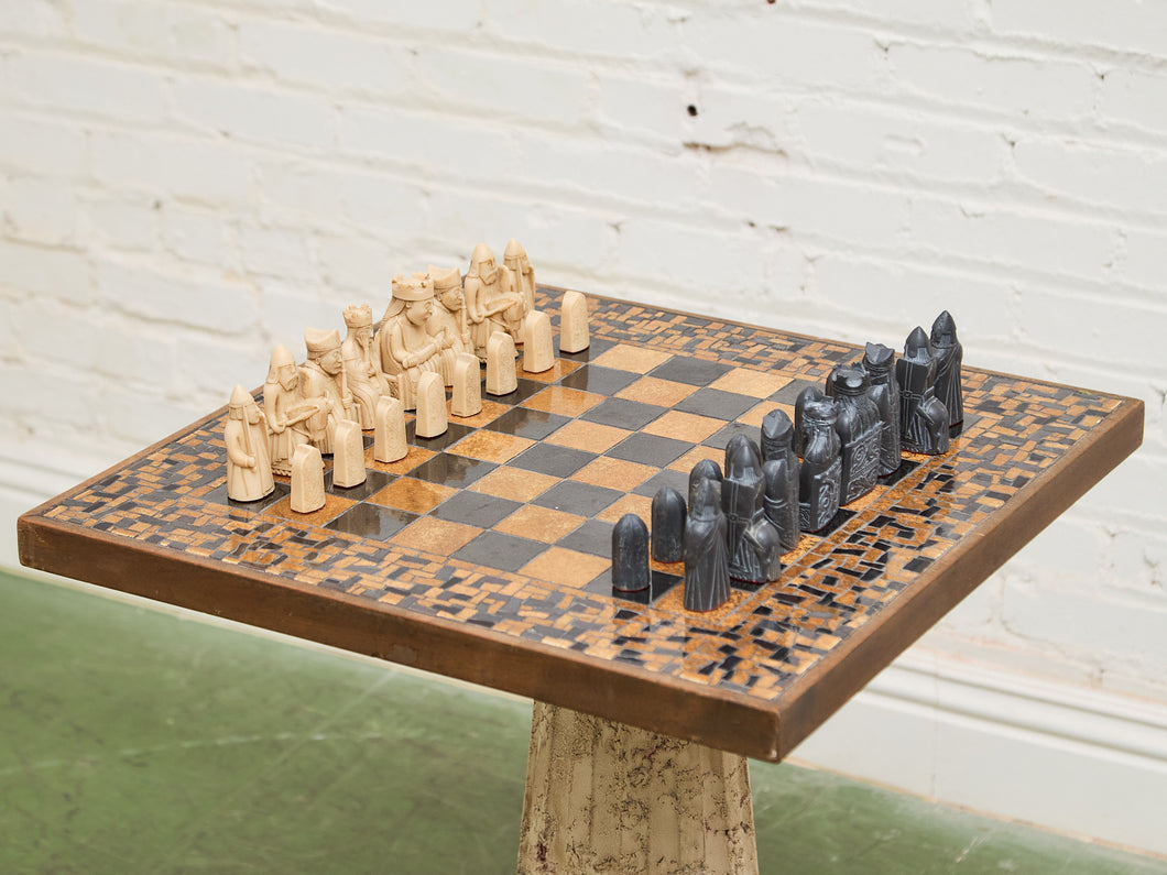 Mid Century Mosaic Chess Set