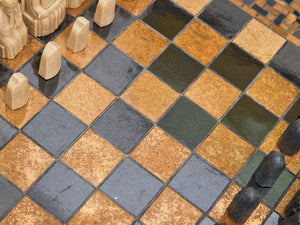 Mid Century Mosaic Chess Set