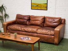 Load image into Gallery viewer, Leather Vintage Patina Sofa

