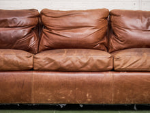 Load image into Gallery viewer, Leather Vintage Patina Sofa
