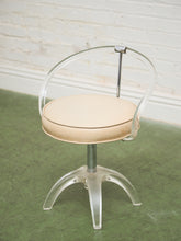 Load image into Gallery viewer, Lucite and Chrome Vanity Stool Chair
