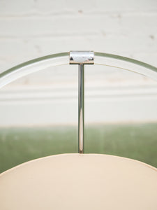 Lucite and Chrome Vanity Stool Chair