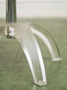 Lucite and Chrome Vanity Stool Chair
