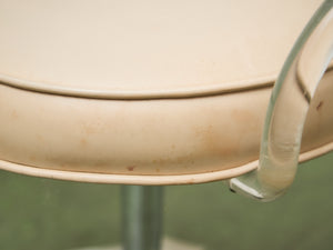 Lucite and Chrome Vanity Stool Chair