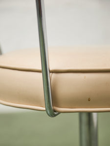 Lucite and Chrome Vanity Stool Chair