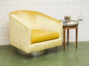Milo Baughman Vintage Swivel Chair