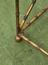 Load image into Gallery viewer, Faux Bamboo Gilt Metal Vintage Etagere
