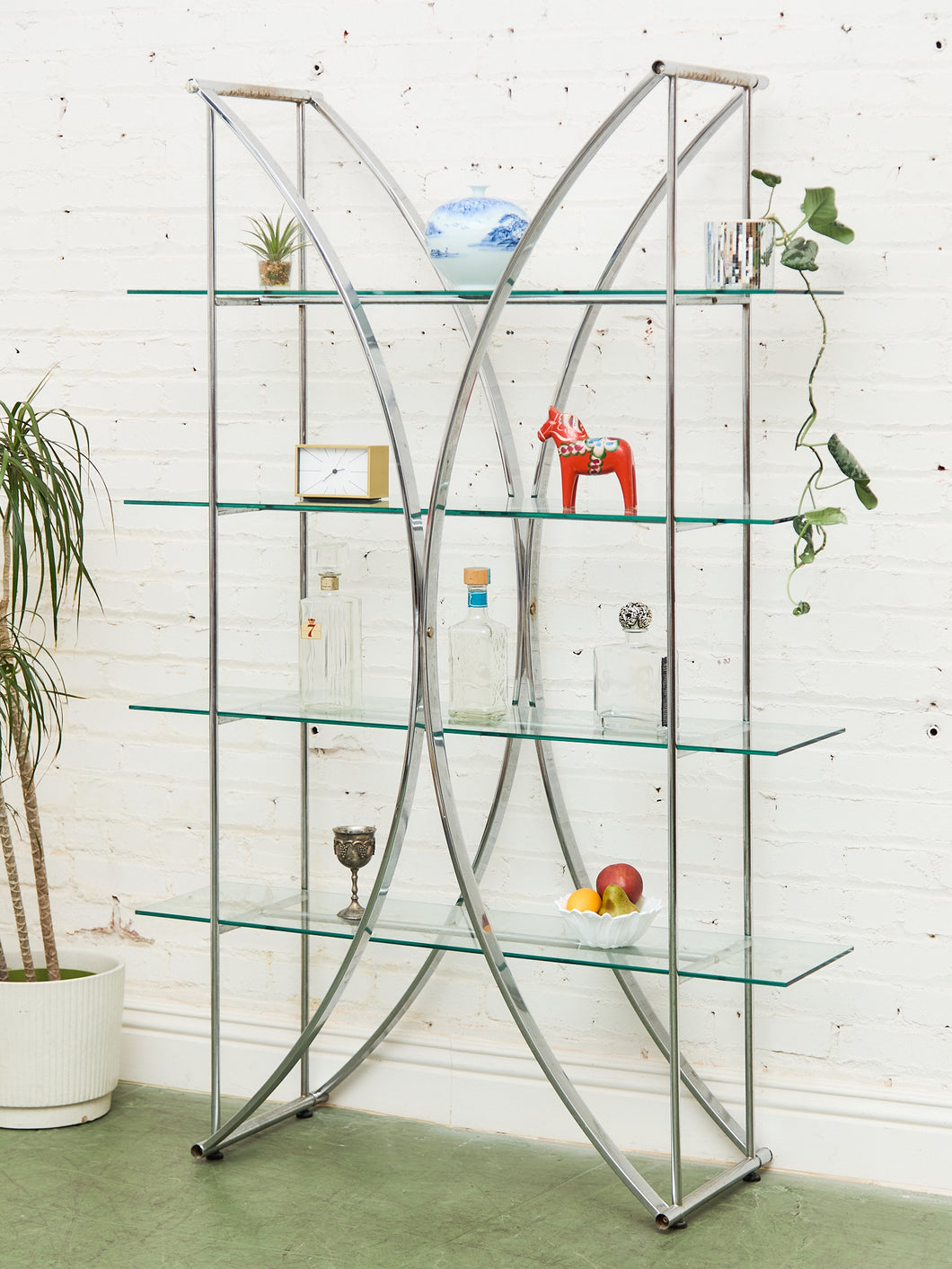 Chrome Italian Etagere