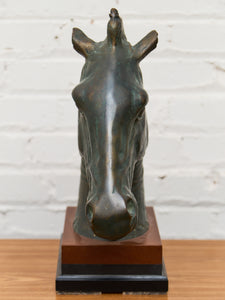 Antique Horse Head Statue, Circa 1920’s  Sculpture of the "Medici Riccardi" Horse's Head
