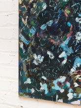 Load image into Gallery viewer, Modernist Vintage Mixed Media Painting signed K. Ishii
