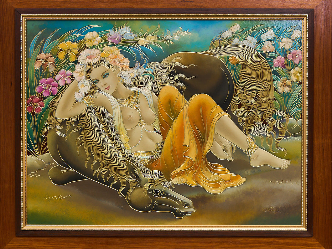Garden Muse with Horse By Manoon Tumsri