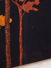 Load image into Gallery viewer, Mid-Century Modern Large Sunset Forest Tapestry Wall Art
