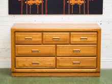 Load image into Gallery viewer, Boho Oak 7 Drawer Dresser
