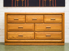 Load image into Gallery viewer, Boho Oak 7 Drawer Dresser
