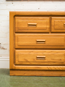 Boho Oak 7 Drawer Dresser