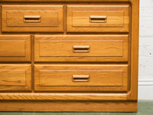 Load image into Gallery viewer, Boho Oak 7 Drawer Dresser

