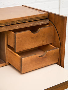 Mid-Century Modern Roll Top Desk by Hooker