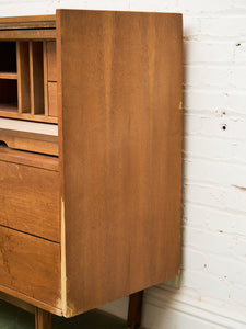 Mid-Century Modern Roll Top Desk by Hooker