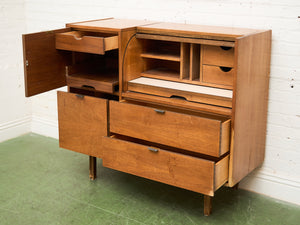 Mid-Century Modern Roll Top Desk by Hooker