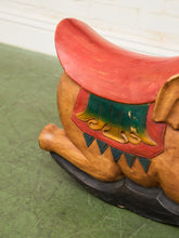 Load image into Gallery viewer, Asian Vintage Super Rare Hand-Carved Wooden Rocking Elephant

