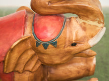 Load image into Gallery viewer, Asian Vintage Super Rare Hand-Carved Wooden Rocking Elephant

