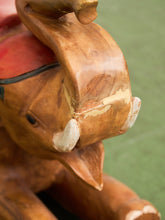 Load image into Gallery viewer, Asian Vintage Super Rare Hand-Carved Wooden Rocking Elephant
