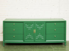 Load image into Gallery viewer, Kelly Green Mid-Century Credenza
