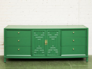 Kelly Green Mid-Century Credenza