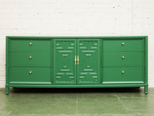 Load image into Gallery viewer, Kelly Green Mid-Century Credenza
