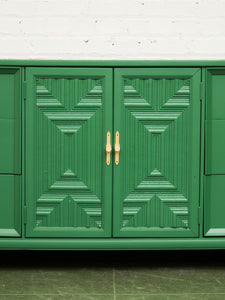 Kelly Green Mid-Century Credenza