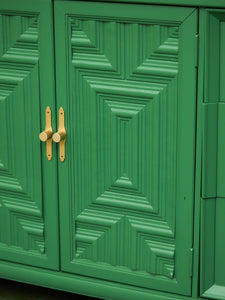 Kelly Green Mid-Century Credenza