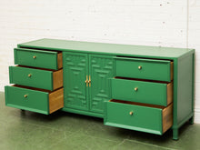Load image into Gallery viewer, Kelly Green Mid-Century Credenza
