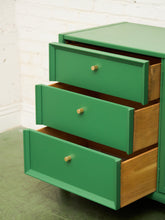 Load image into Gallery viewer, Kelly Green Mid-Century Credenza

