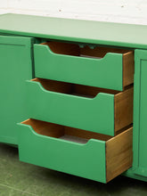 Load image into Gallery viewer, Kelly Green Mid-Century Credenza
