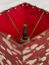 Load image into Gallery viewer, Pagoda 1950’s  Red Asian Pottery Lamp By Haeger
