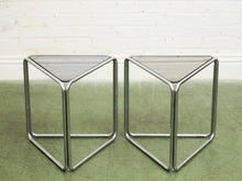 Load image into Gallery viewer, Chrome Triangle Side Table
