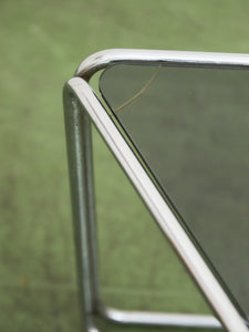 Chrome Triangle Side Table