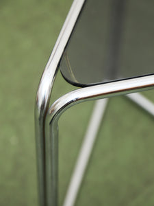 Chrome Triangle Side Table