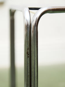 Chrome Triangle Side Table