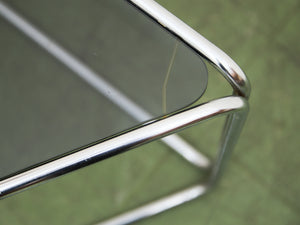 Chrome Triangle Side Table