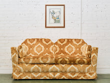 Load image into Gallery viewer, 1970s Velvet Damask loveseat  Sofa
