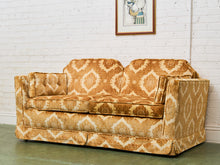 Load image into Gallery viewer, 1970s Velvet Damask loveseat  Sofa
