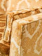 Load image into Gallery viewer, 1970s Velvet Damask loveseat  Sofa
