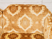 Load image into Gallery viewer, 1970s Velvet Damask loveseat  Sofa
