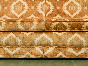 1970s Velvet Damask loveseat  Sofa