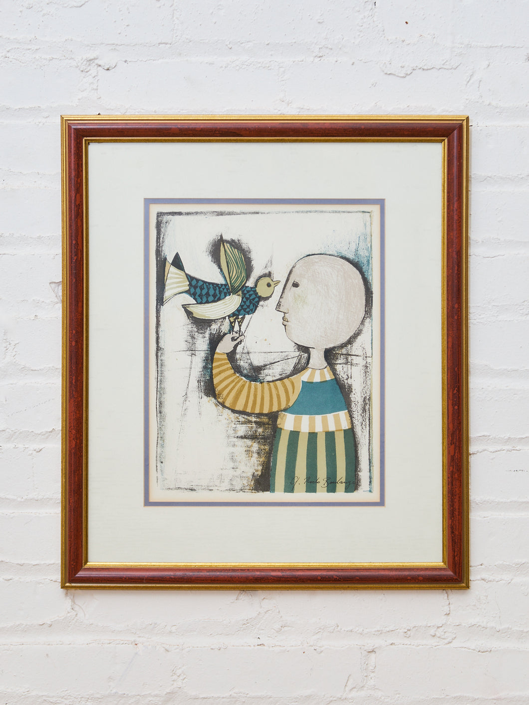 Graciela Rodo Boulanger Signed Lithograph Titled Les Oiseaux